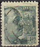 Spain 1949 General Franco 40 CTS Grey Green Edifil 1051. 1051. Uploaded by susofe